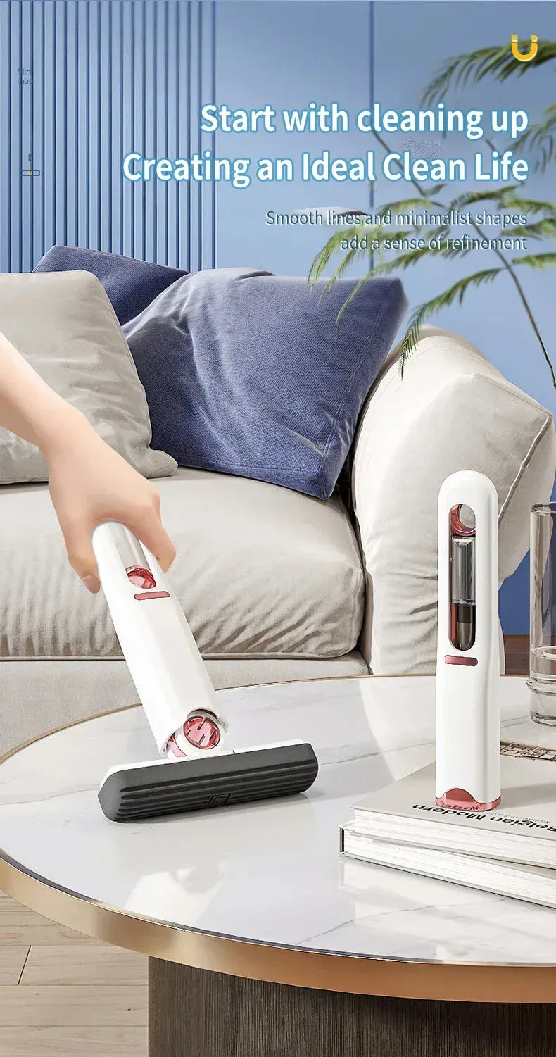 Folding Mini Mop with Self-squeezing 1 Handle 1 Head