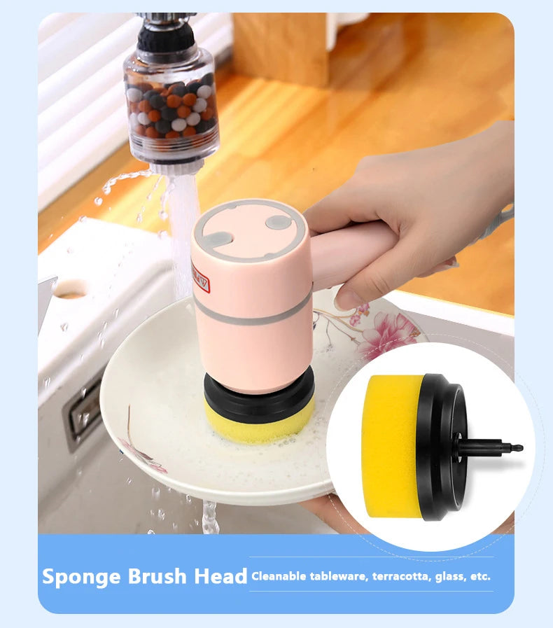 Rechargeable Kitchen Dishwashing Brush