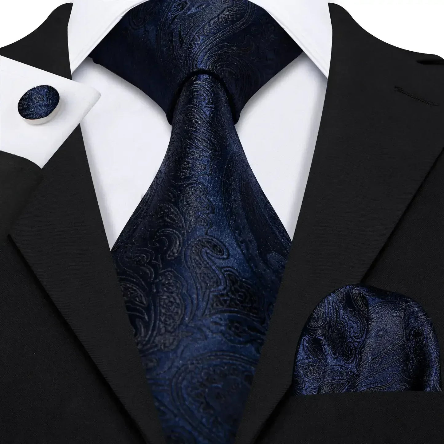 Red Skull Silk Tie Set with Handkerchief – Designer Men’s Necktie for Wedding, Business & Parties 5149 / United States
