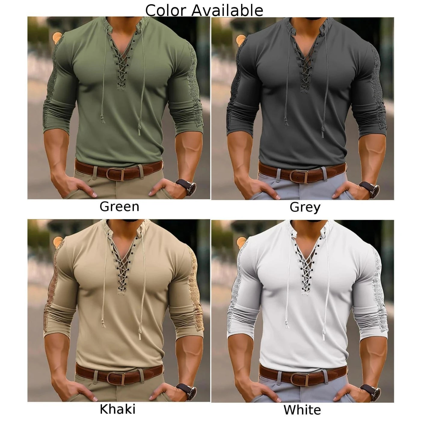 Muscle Pullover Tee Tops