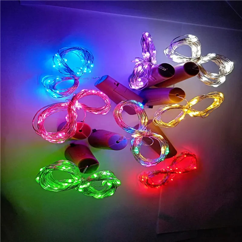 6PCS Battery LED Bottle Cork Fairy Lights for Holiday Decor
