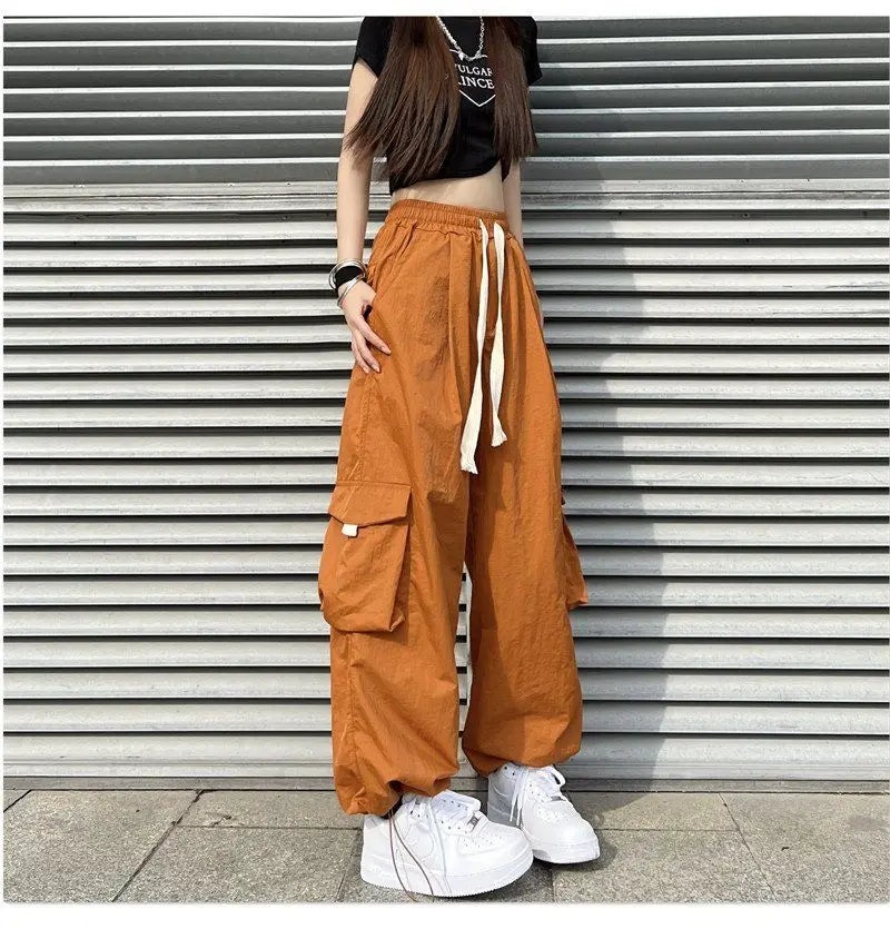 Streetwear Women Oversize Solid Cargo Pants