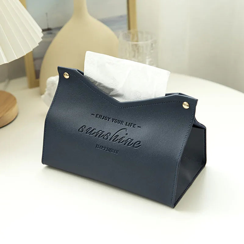 Leather Tissue Box