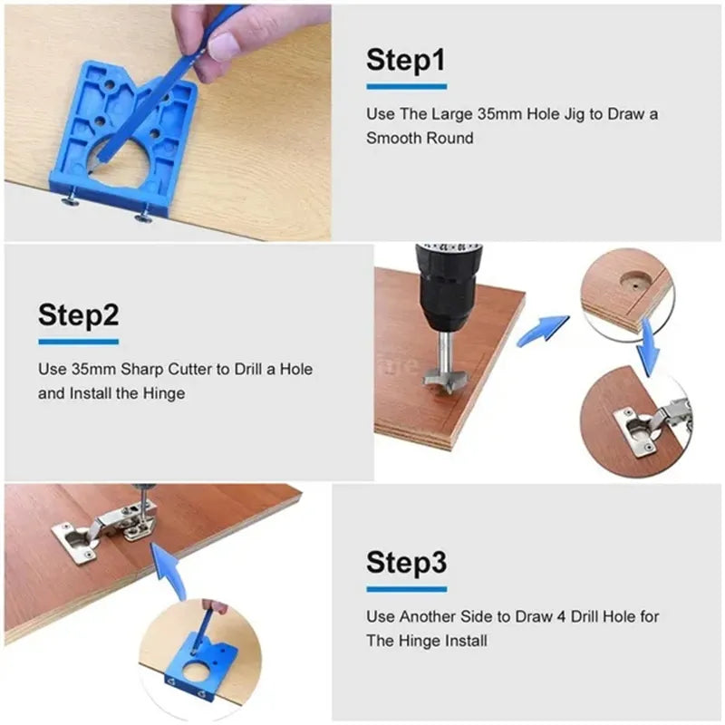 Hinge Drilling Jig Guide