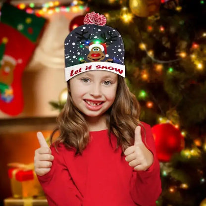 LED Christmas Beanie Hat