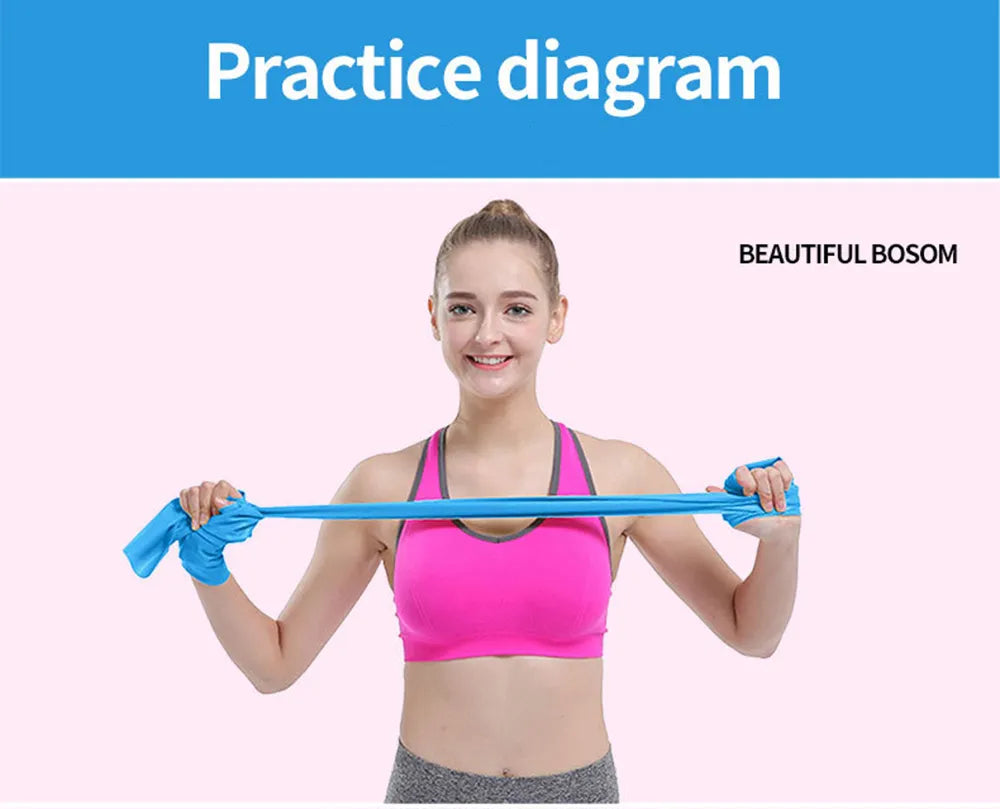 Yoga Sport Resistance Bands Pilates Training Fitness