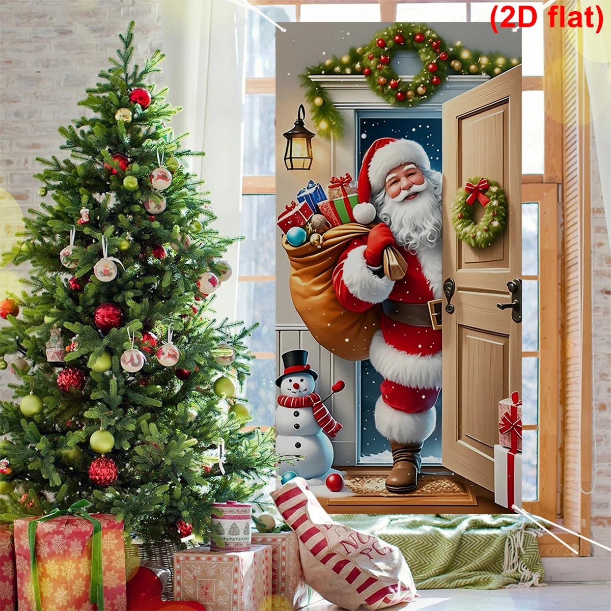 Santa Claus Christmas Door Banner