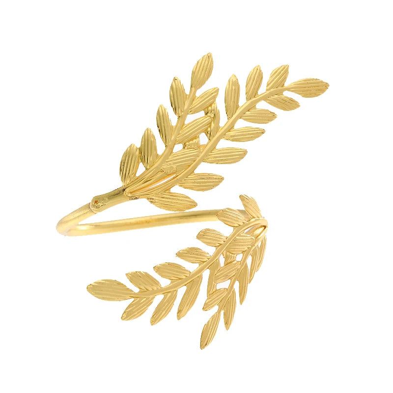 6Pcs Gold Wheat Napkin Rings Metal Leaf Napkin Holder For Harvest Festival Fall Christmas Thanksgiving Dinner Table Decoration