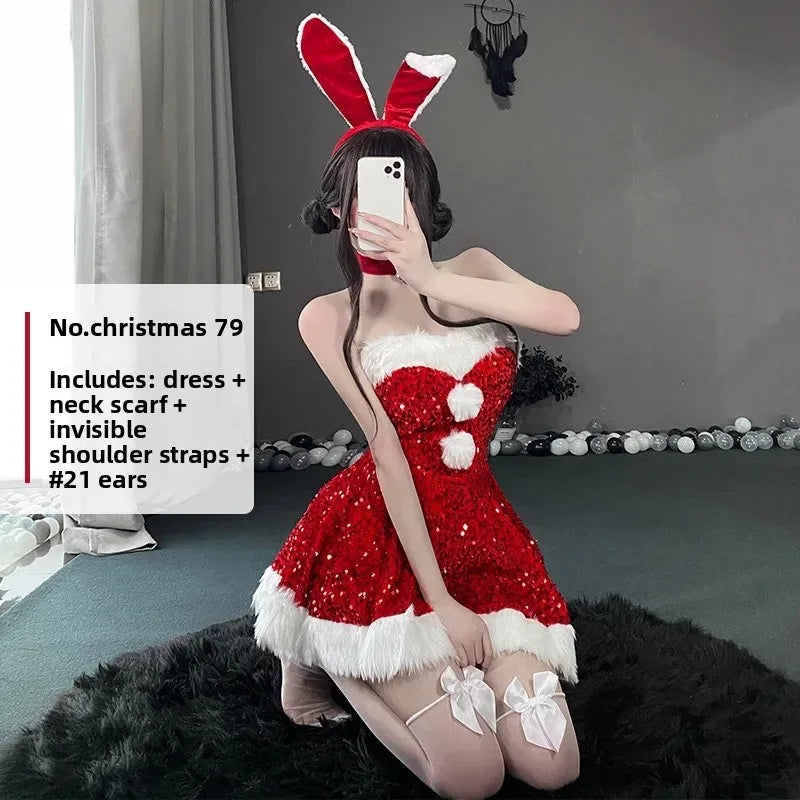 Christmas Rabbit Girl Cosplay Costume