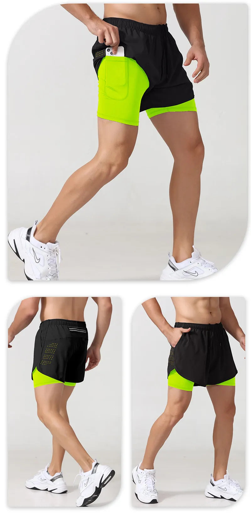 Sportswear Double-deck running Training Short