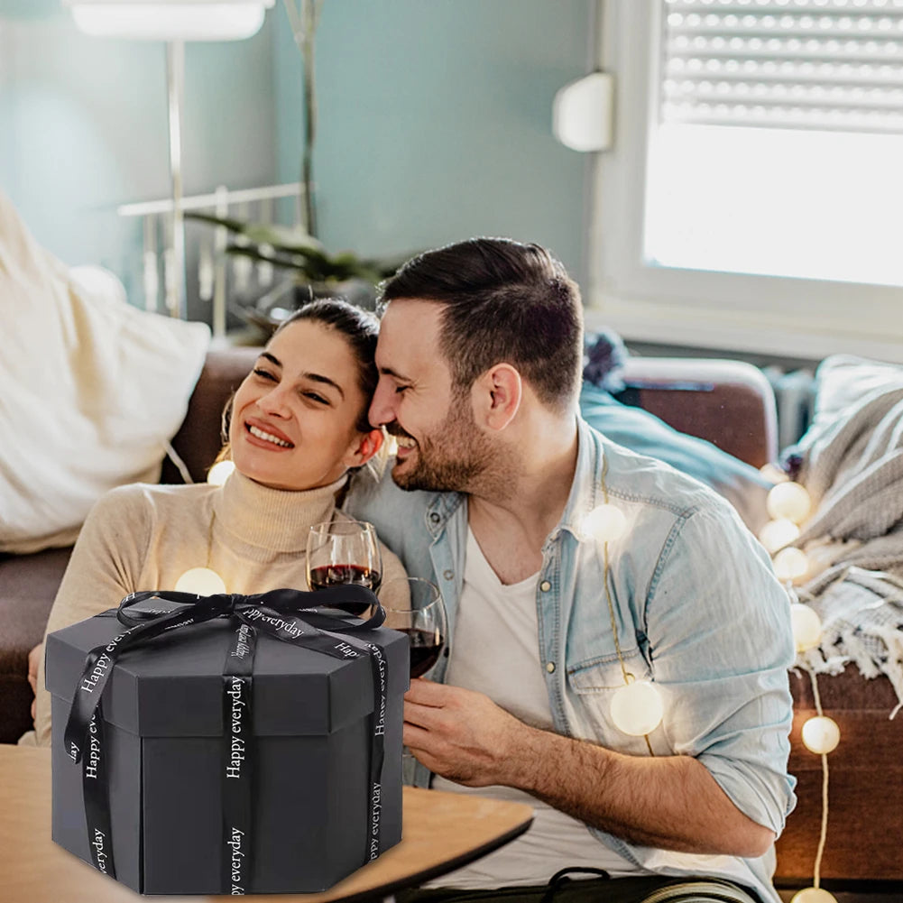 DIY Surprise Explosion Gift Box with Photo Album