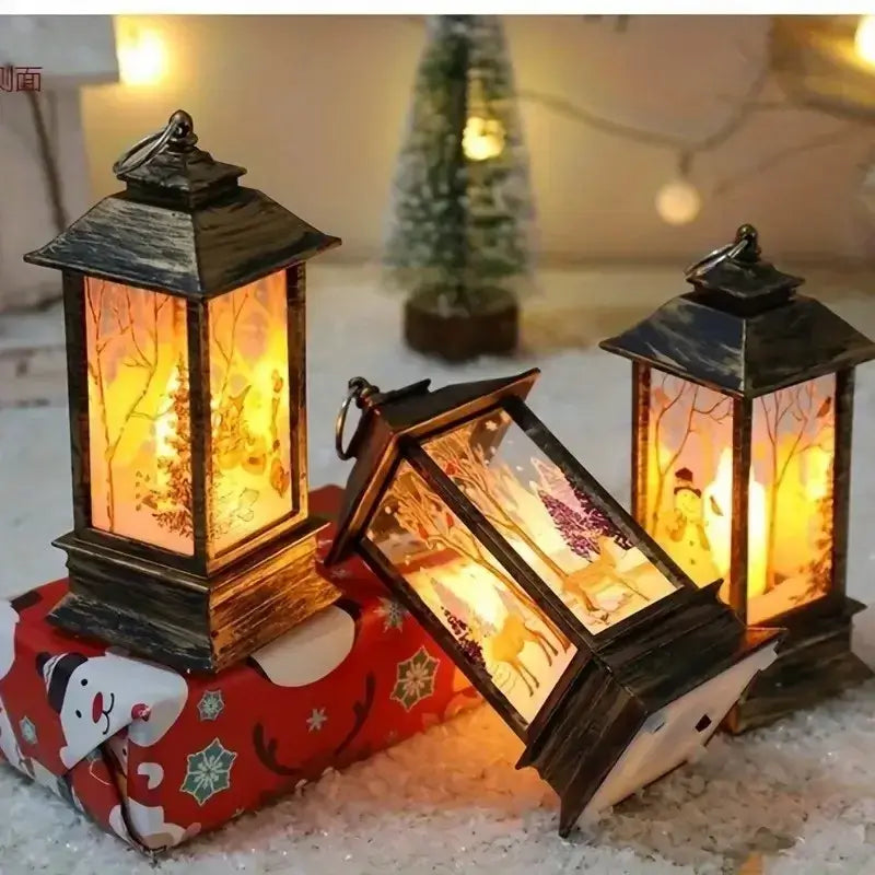 Christmas LED Candle Holder Set 3pcs / United States