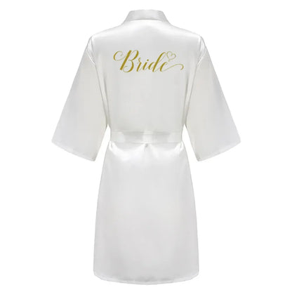 Mother Shower Gift Bridesmaid Wedding Short Robes As the photo show 3 / S