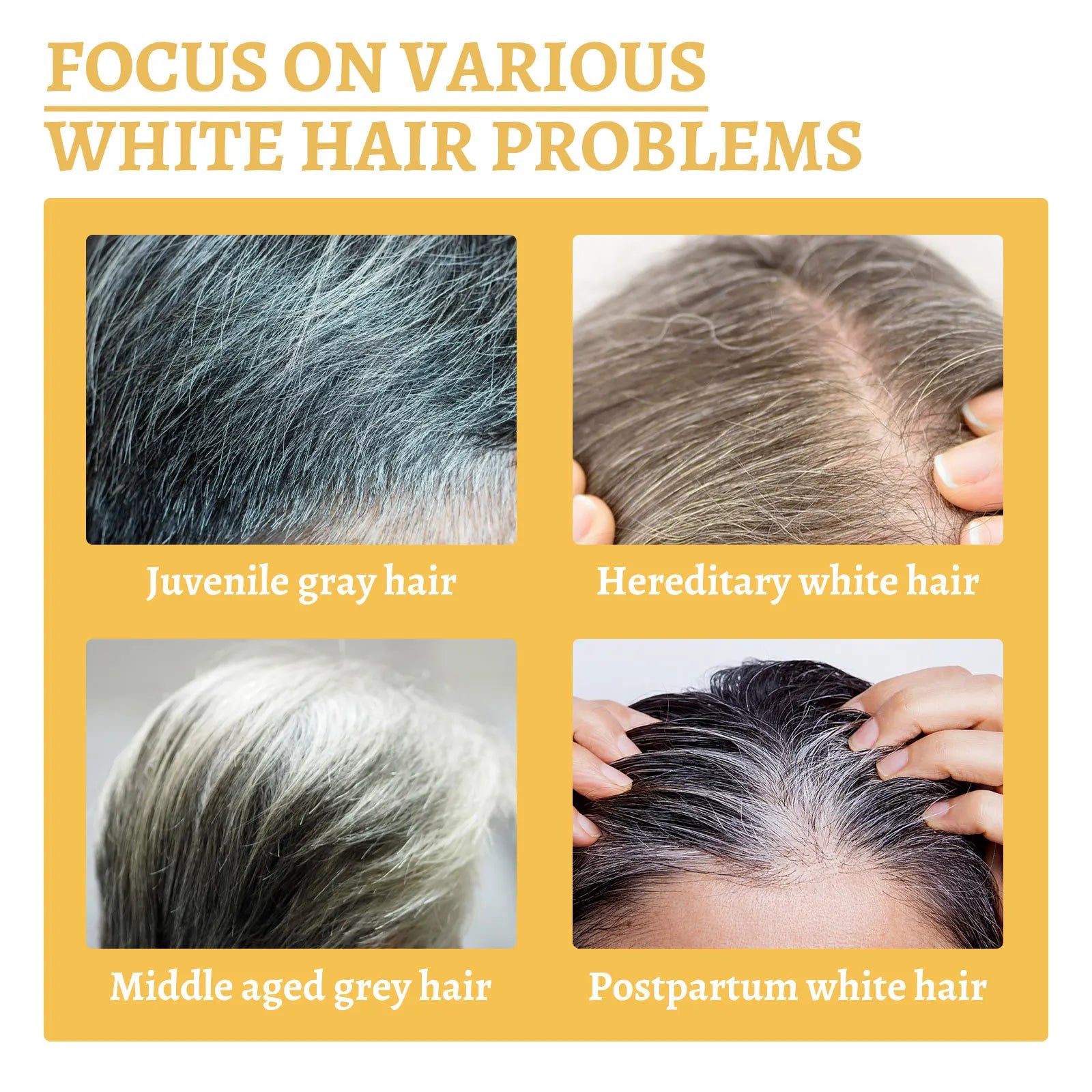 Gray White Hair Treatment Serum