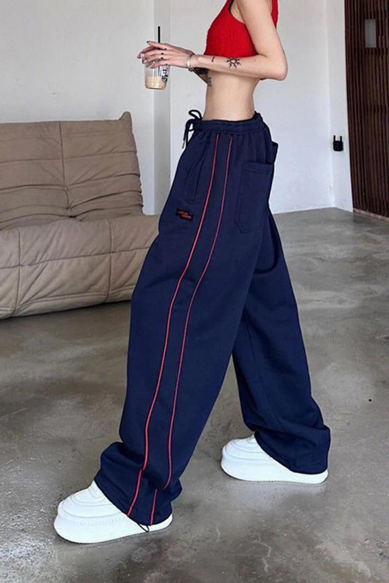 High Street Sport Pants Elastic Waist