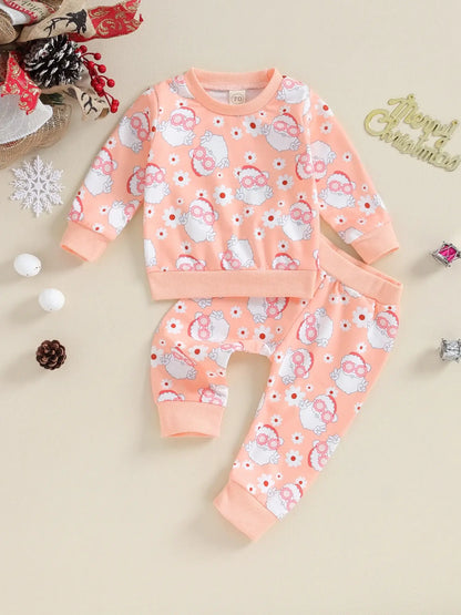 Infant Christmas Reindeer Outfit Pink / 2-3 Years / United States