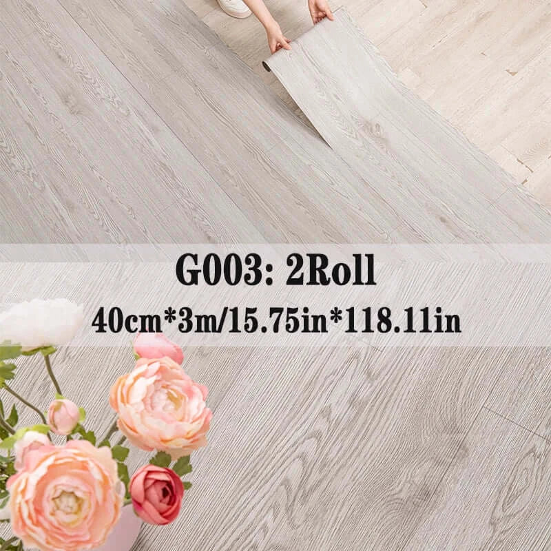 Wood Grain Peel & Stick Vinyl Floor Tile (2 Rolls, 25.8 Sq.Ft)