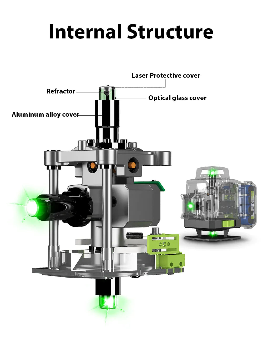 Laser Lines Horizontal And Vertical With Remote Control