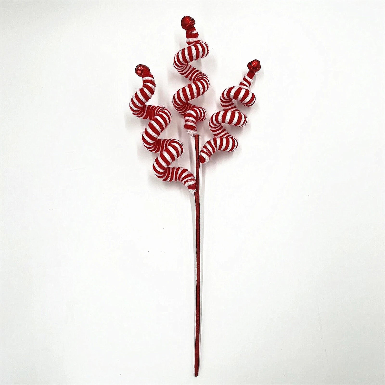 Woolen Bells Curly Pick Christmas Ornament – 35cm Festive Tree Decoration