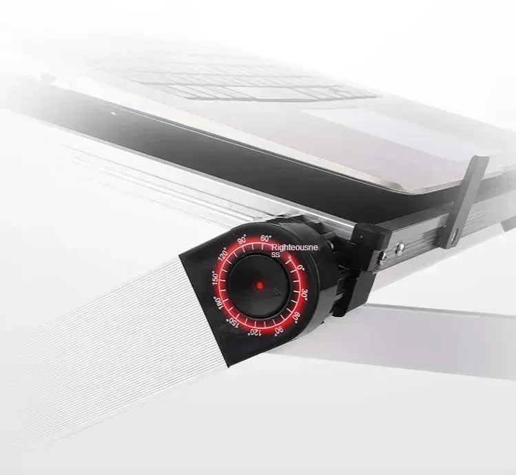 Adjustable Folding Laptop Desk White(with fan)-L