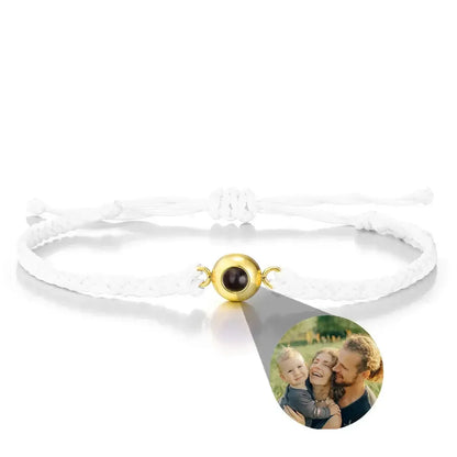 Custom Bracelets with Picture inside Style 21 / Black Beads / United States