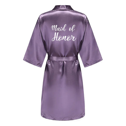 Mother Shower Gift Bridesmaid Wedding Short Robes As the photo show 10 / S