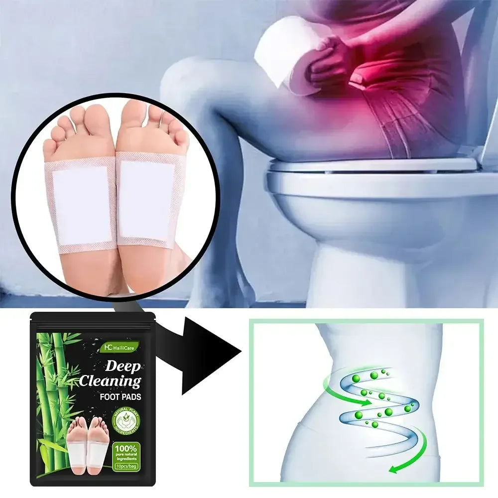 Foot Pads Detoxifying All-natural Bamboo Deep Cleansing black