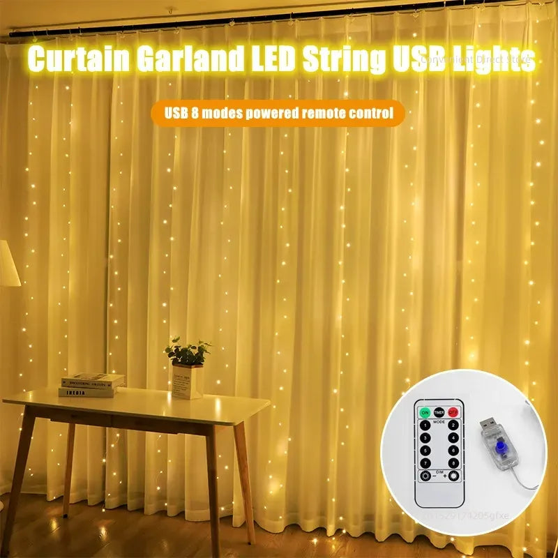 Curtain LED String Lights