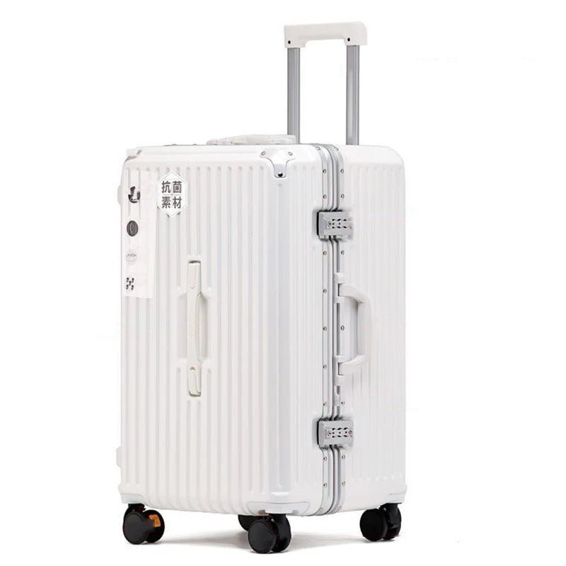 Aluminum Frame Boarding Box Rolling Suitcase