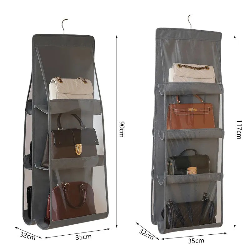 Wardrobe Closet Transparent  Hanging Storage Bag