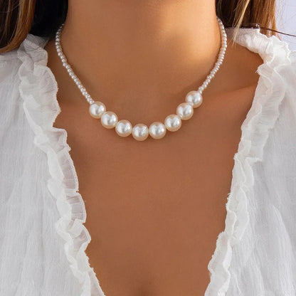 Trend Elegant Jewelry Wedding Big Pearl Necklace 7