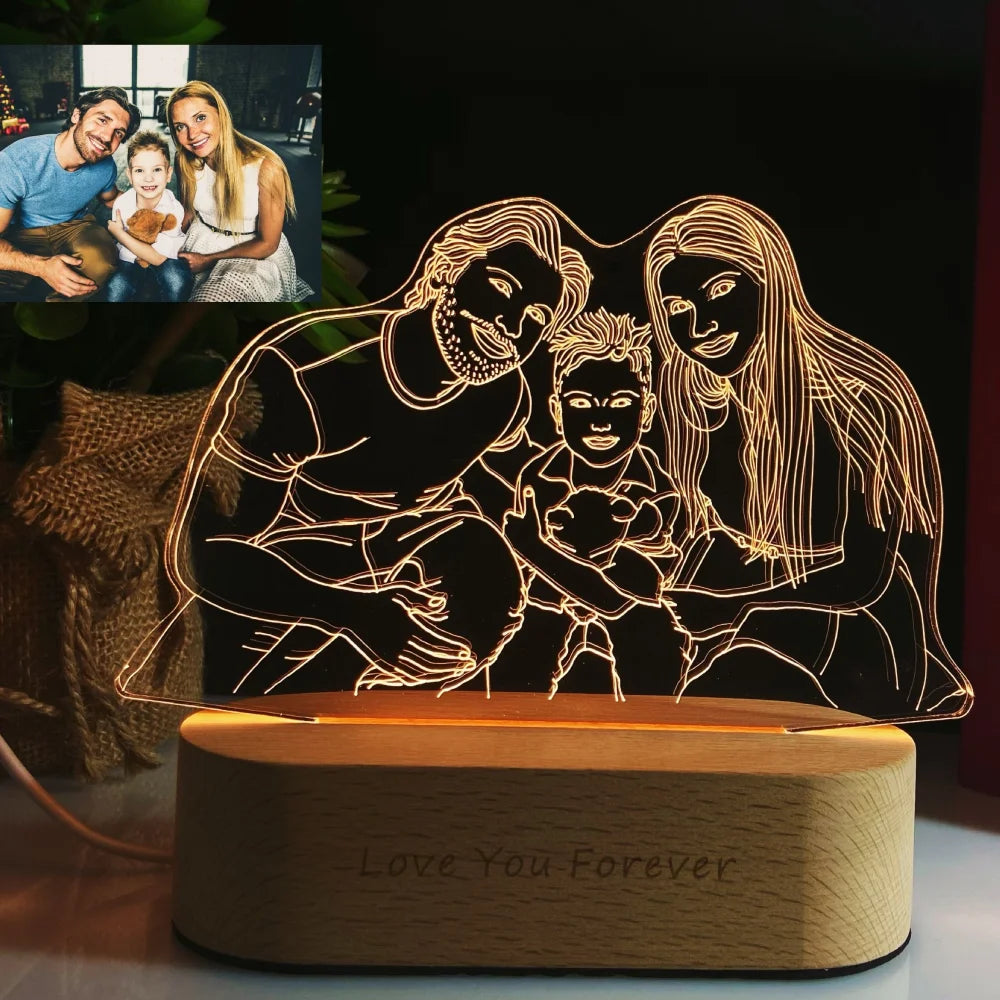 Personalized Gift Photo 3D Lamp