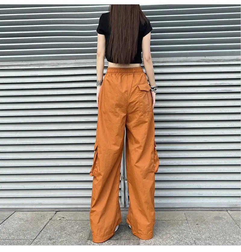 Streetwear Women Oversize Solid Cargo Pants