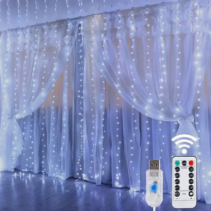 USB Blinking LED Lights for Party & Christmas white / 200LED / 0-5W|United States
