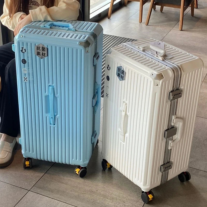 Aluminum Frame Boarding Box Rolling Suitcase