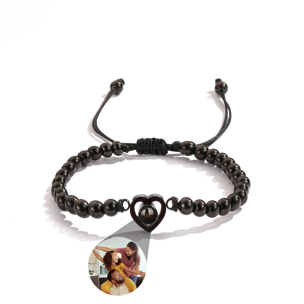 Custom Projection Photo Bracelet – personalized Zircon Chain Memory Jewelry for Women & Men