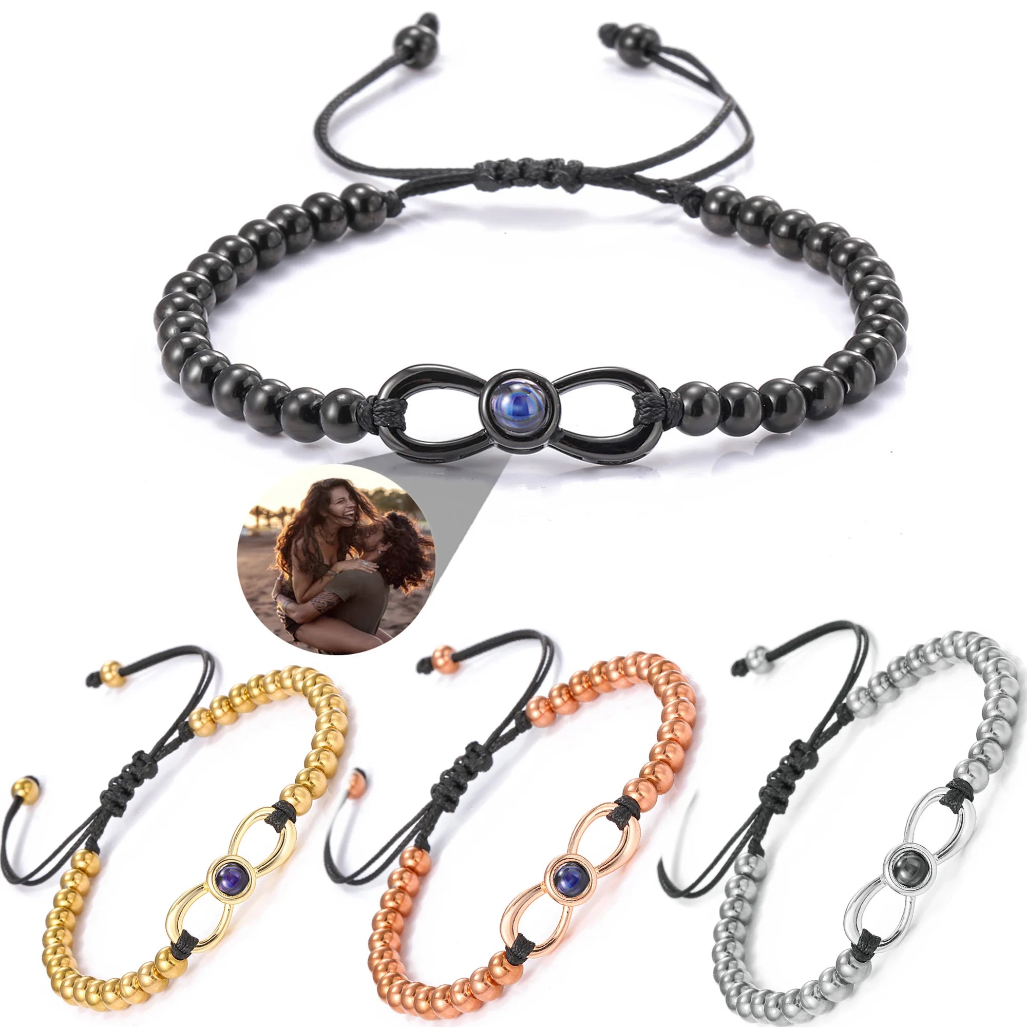 Infinity Projection Bracelet Custom Photo Bracelet