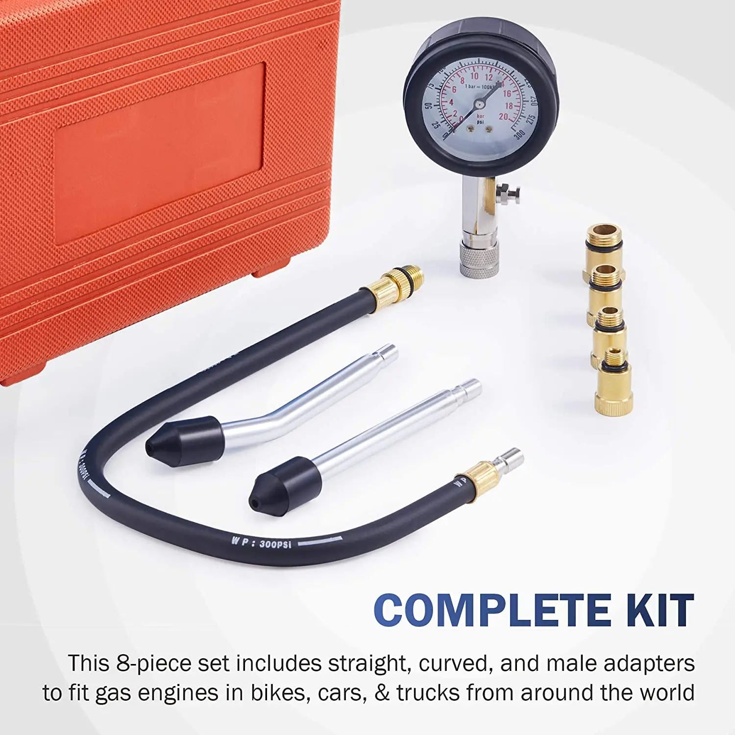 Petrol Engine Cylinder Compression Tester Kit