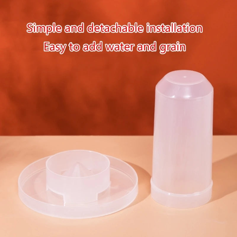 Feeder Drinker Plastic Seed and Water Dispenser