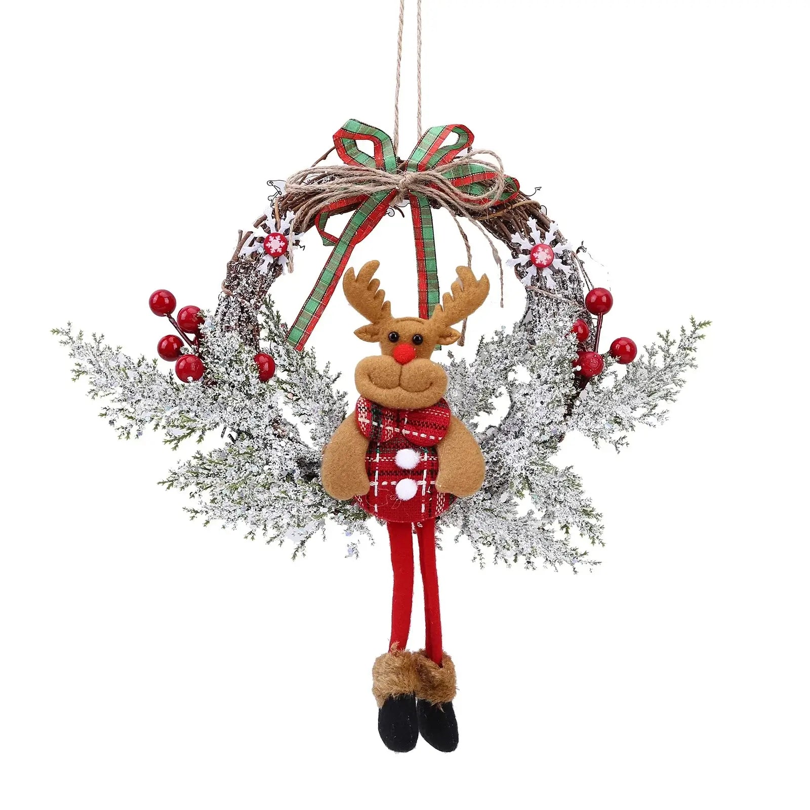 Artificial Christmas Door Wreath & Garland Décor 1Pcs / United States