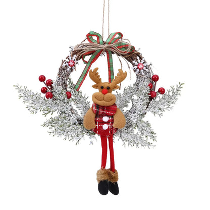 Artificial Christmas Door Wreath & Garland Décor 1Pcs / United States