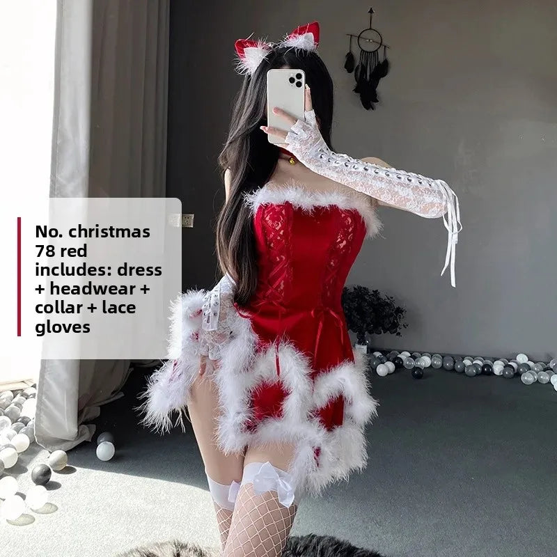Christmas Rabbit Girl Cosplay Costume
