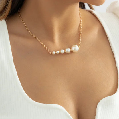 Trend Elegant Jewelry Wedding Big Pearl Necklace 10