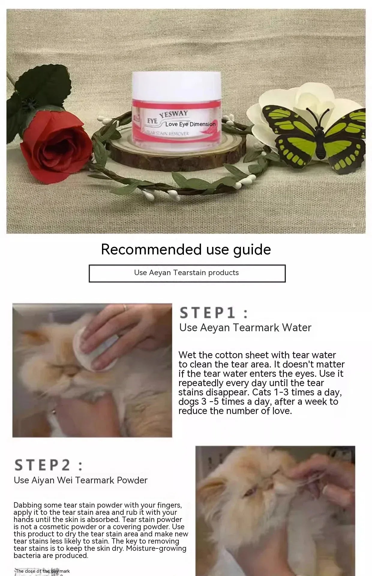Garfield Cat Eye Cleaning Tear Powder