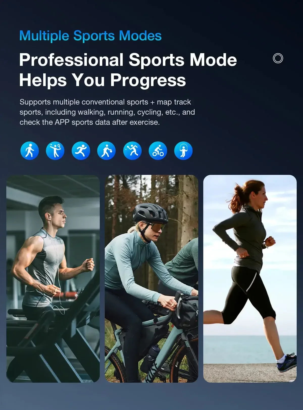 Aolon Gen3 Smart Ring Men Women Military Grade Titanium Steel Shell Waterproof Multi-sport Modes black / United States / 8