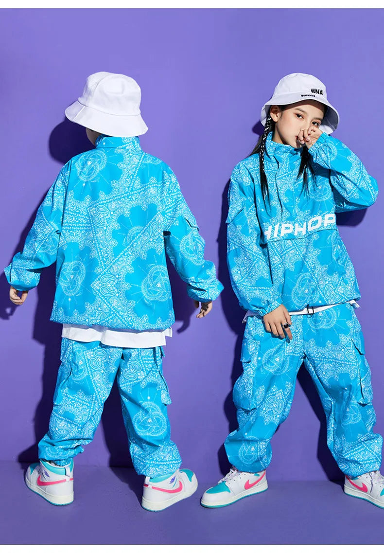 Boy Hip Hop Sweatshirt Joggers Clothes Sets