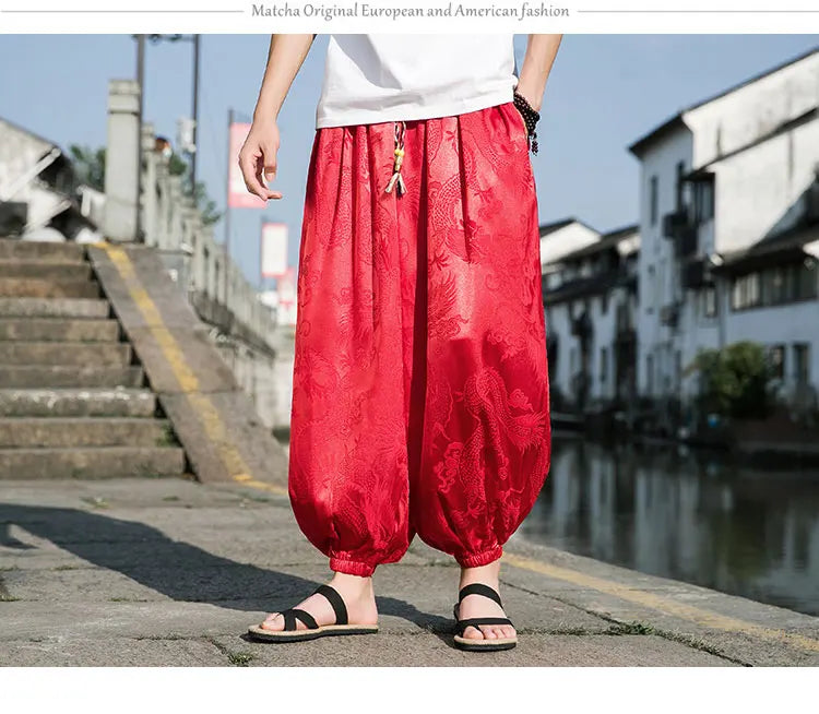 Wide Leg Casual High Quality Male Trousers Brand