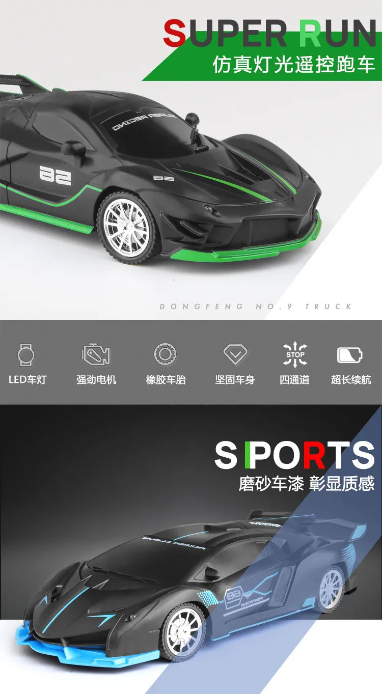 Sports Car With Led Light  Radio Remote Control