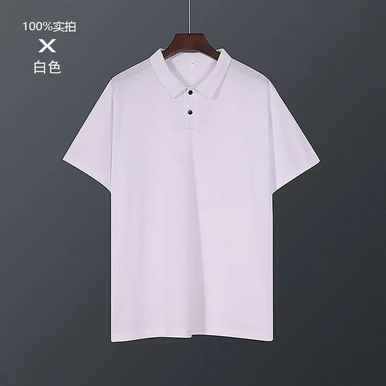 Summer Men Polo Tops Breathable Quick Dry T Shirt