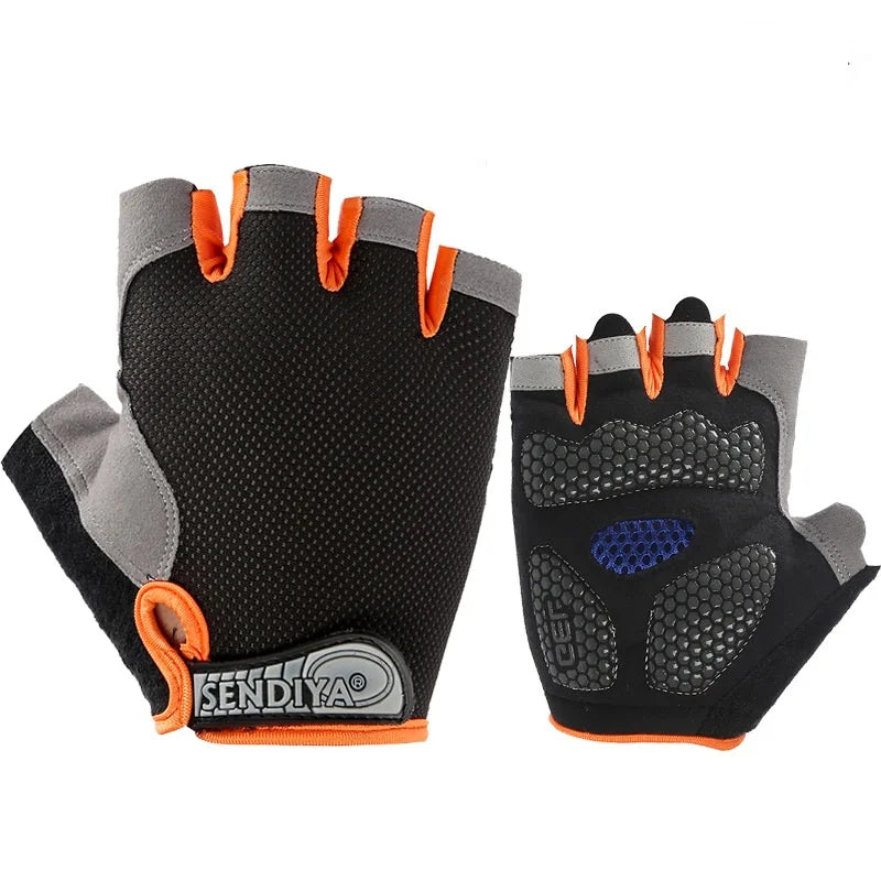 Breathable Half Finger Gym Dumbbells Gloves